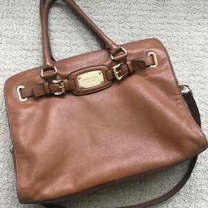 Michael Kors Tan Purse with Handles & Strap